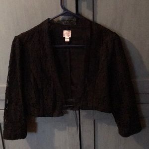 Black lace bolero jacket